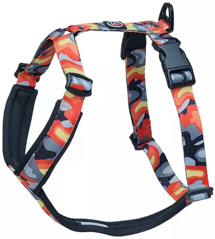 Y-Harness Camocolor Orange, Finnero - Dog accessories - 6438406009700 - 1