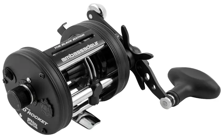 Abu Garcia Ambassadeur Rocket 6501 Schwarz - Casting Multiplier Rollen - 036282354050 - 1