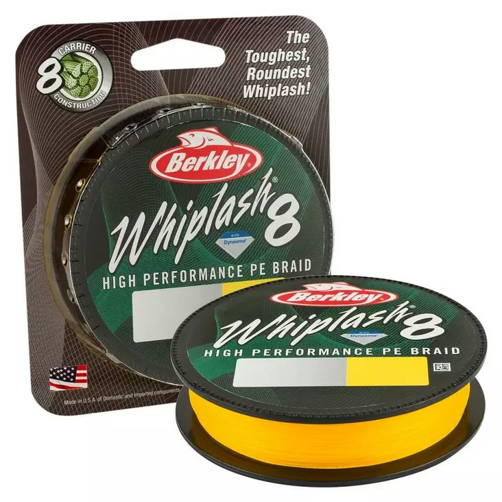 Berkley Whiplash 8 Yellow 150m - Fishing Lines - 028632999950 - 1