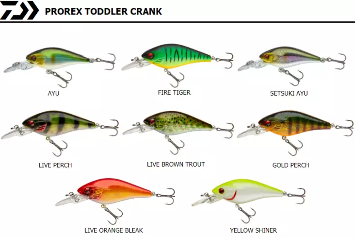 Daiwa Prorex, Toddler Crank 6cm 9g - Wobblers - 4059845062020 - 1