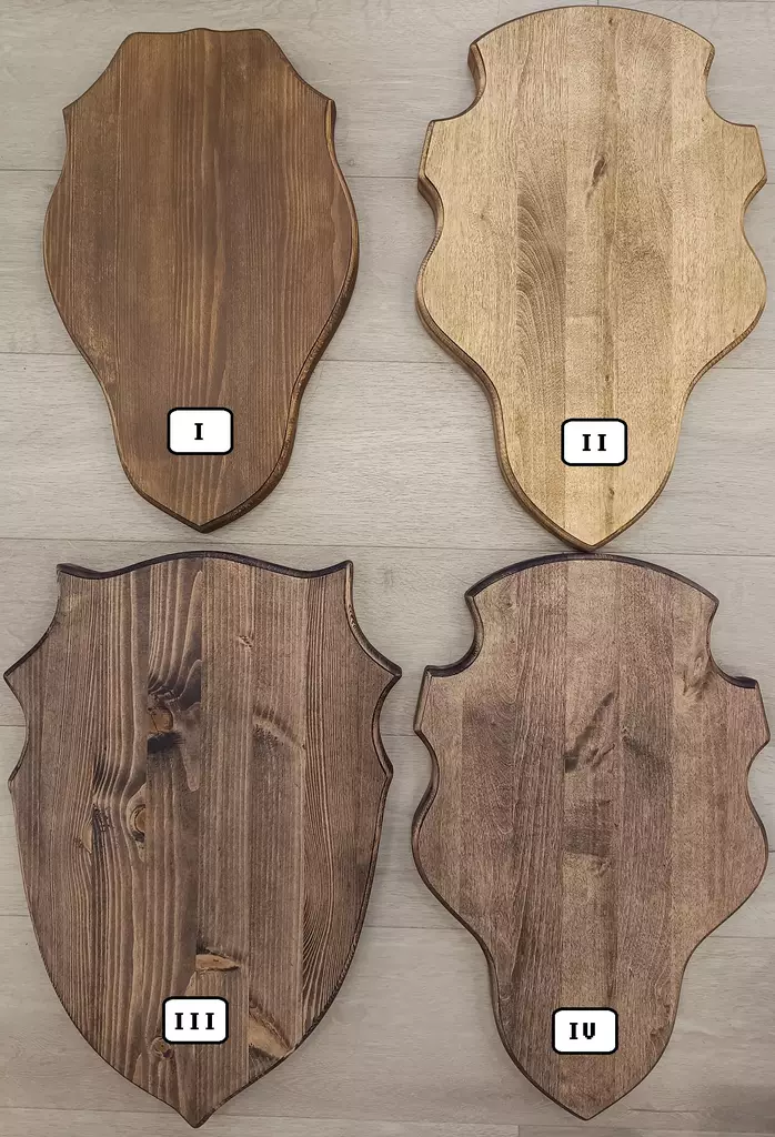 Trofésköld för älg, betsad - Trofé produkter - 0699914596399400 - 1