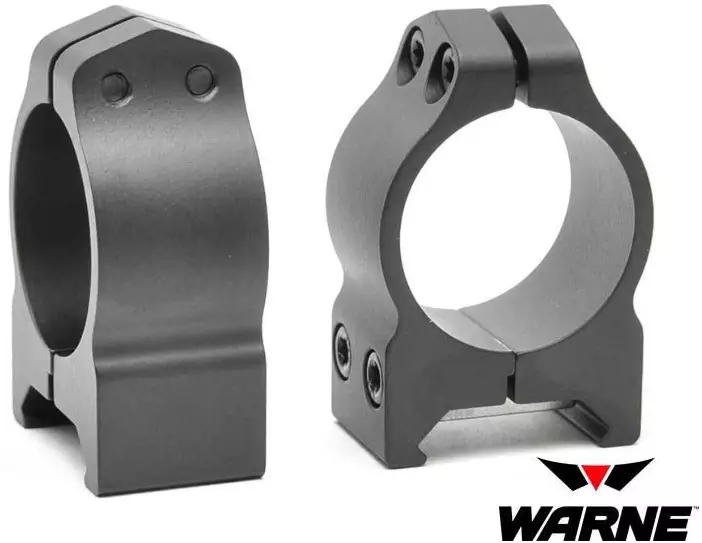 Scope Mount, Warne 30mm H Weaver - Scope rings & Lens covers - 656813000340 - 1