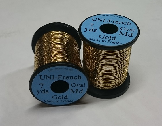UNI French 7yds. Oval, Medium Gold - Bindtråd - 802353005240 - 1