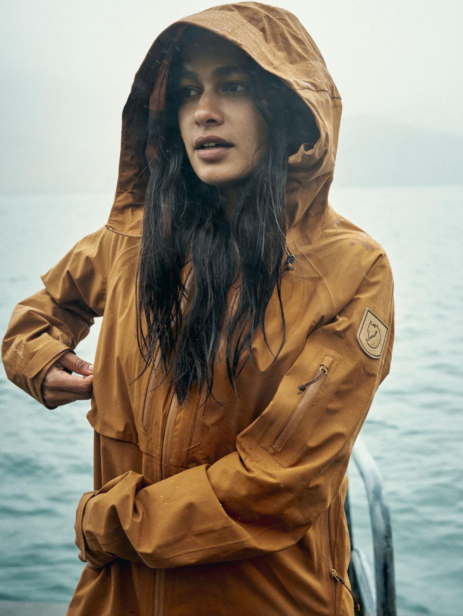 Fjällräven Keb Eco-shell W jacket, Chestnut Womens jacket, 230