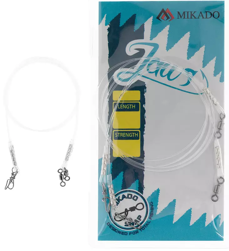 Mikado FluoroCarbon Leader 25cm/12kg 2pcs - Leaders and locks - 5900637594581 - 1