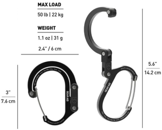 HeroClip, Small - Tents, sleeping pads & hammocks - 852579006781 - 1