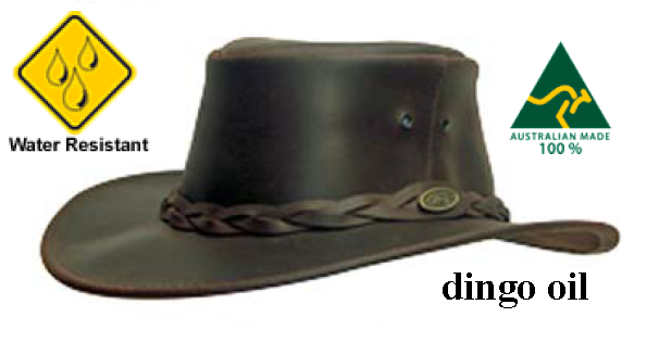 Leather Hat, Dingo Oil - Caps - 6430010619291 - 1