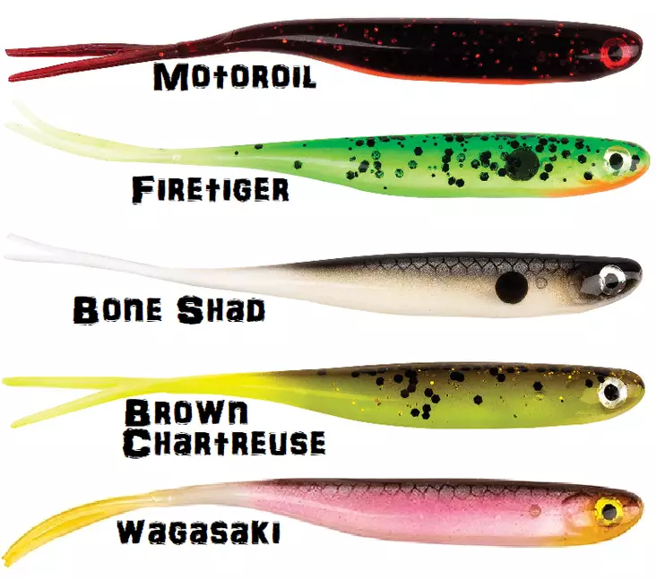 Power Bait Sneak Minnow 3" jig, 6pcs - Jigs and shads - 028632913001 - 1