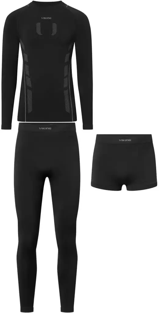 Tekninen alusasusetti musta/harmaa - Underwear - 170-273361 - 1
