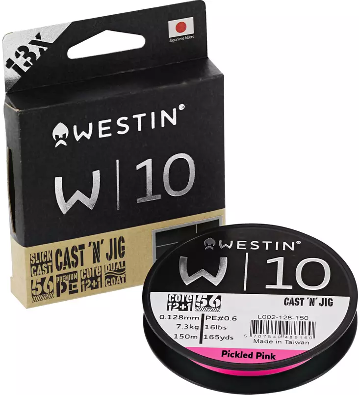 Westin W10 13 Braid Cast'n Jig 110m Pink - Fishing Lines - L002-0XX-1501 - 1