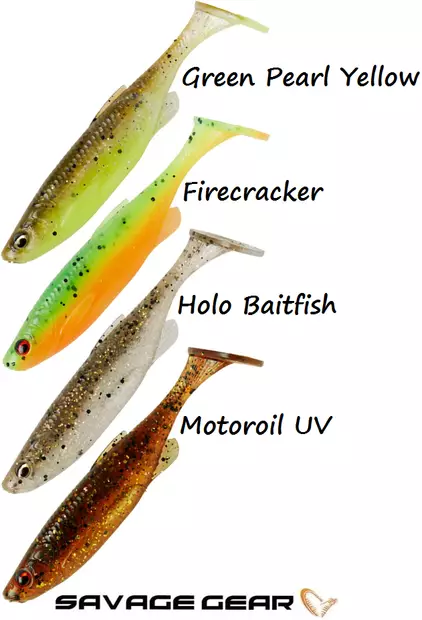 Savage Gear Fat Minnow T-Tail 7,5cm 5st - Jiggar och shad beten - 5706301769832 - 1