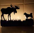 Värmeljushållare, Jämthund och älg - Gåvoprodukter - 06999000010032 - 1