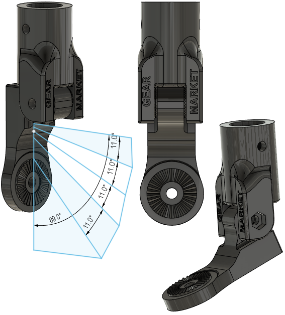 Transducer Mount Lowrance AT, Gearmarket - Sonar accessories - GMAT-22 - 1