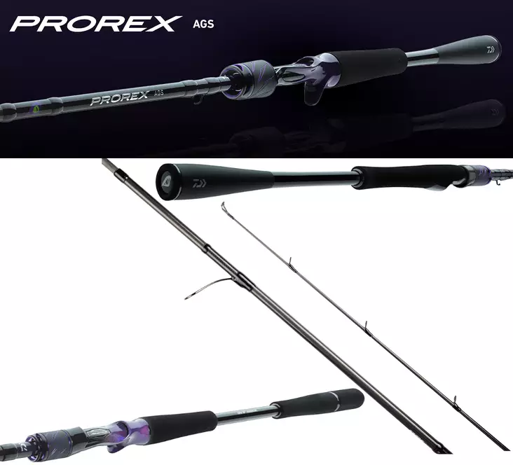 Daiwa Prorex AGS 7'3" 3-18g, TwitchJerk - Baitcasting- und Spinnruten - 5055545251832 - 1