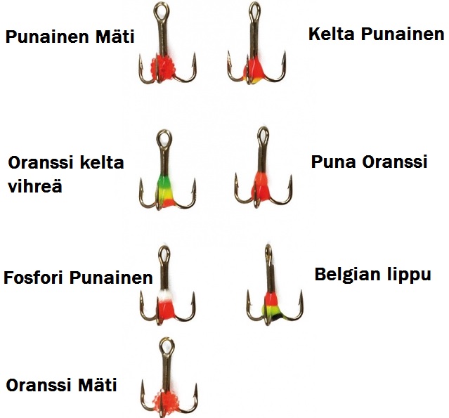 Eepe 3-Prong Color Hook - Balance-, vertical jigs, mormyskas - 102082 - 1