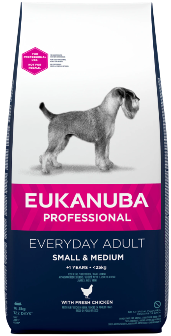 Eukanuba Everyday Adult Sm./Med. 16,5kg -  - 8710255154282 - 1