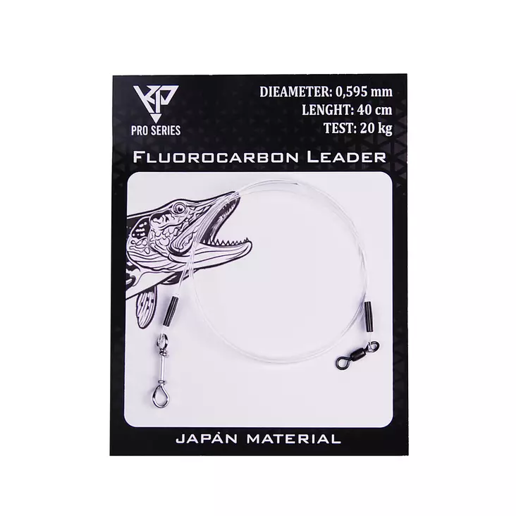 K.P Fluorocarbon Leader 0.595mm 1 pc - Leaders and locks - 6438239098392 - 1
