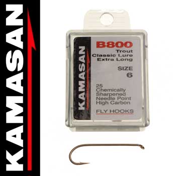 KAMASAN B800 TroutClassicLureExtraLong - Fly hooks - 0699900001592 - 1