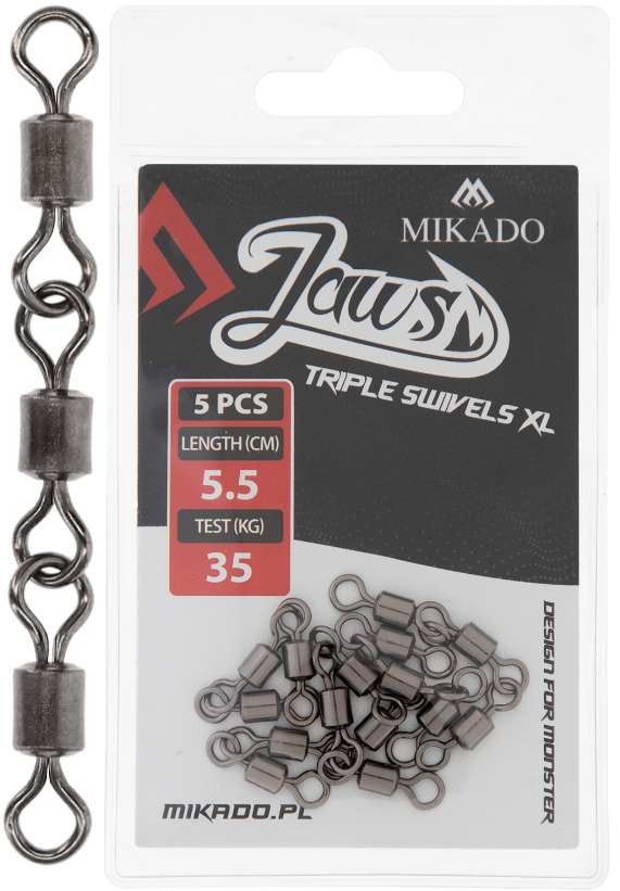 Treble Hook 25kg 5pcs, Mikado - Leaders and locks - 5900637054672 - 1