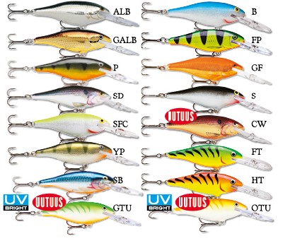 Rapala Shad Rap Shallow Runner 9cm 12g - Woblers - 022677008462 - 1