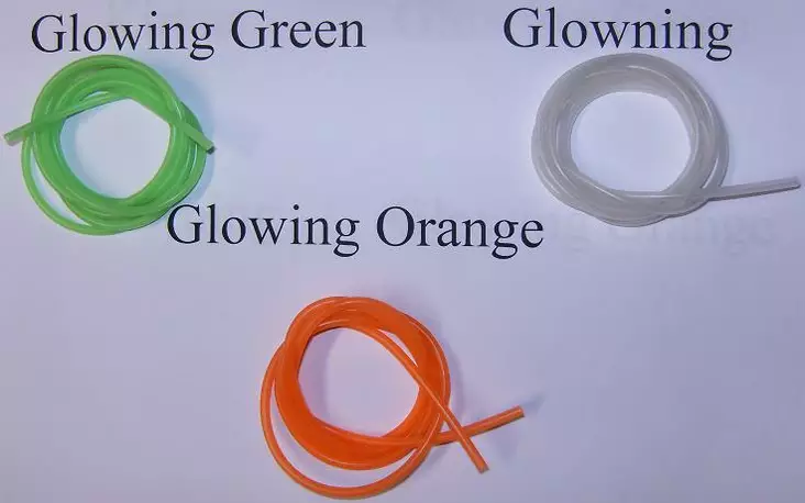 Silicon Tube Glowing 1m 3.8x3 - Beads, tubes and eyes for flies - 6430021458322 - 1