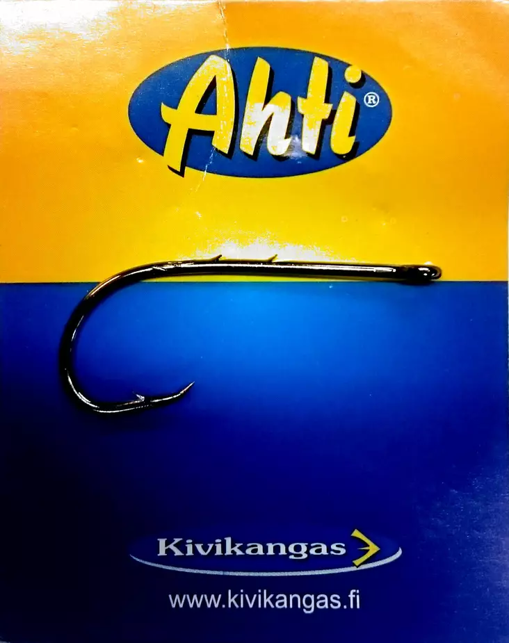 Futterhaken mit Widerhaken Größe 1, 10 Stück, Ahti - Angelhaken - 6418252387062 - 1