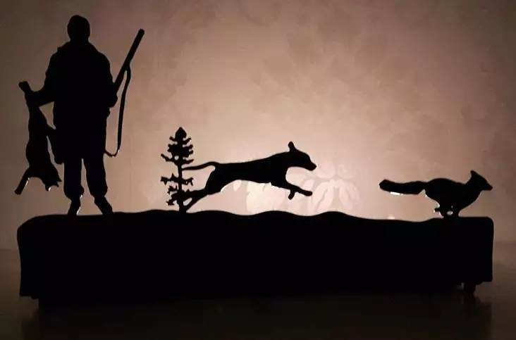 Rutenhalter, Jagdhund und Fuchs - Geschenke - 069990000100412 - 1