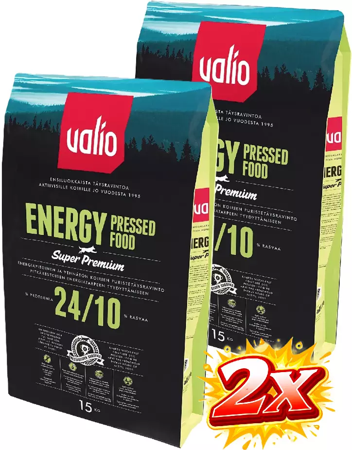 Valio Puriste Energy 15kg - 2 Säcke -  - 6438347000065x2 - 1