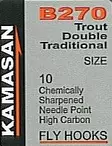 KAMASAN B270 Trout Double Traditional - Fly hooks - 0699900001493 - 2