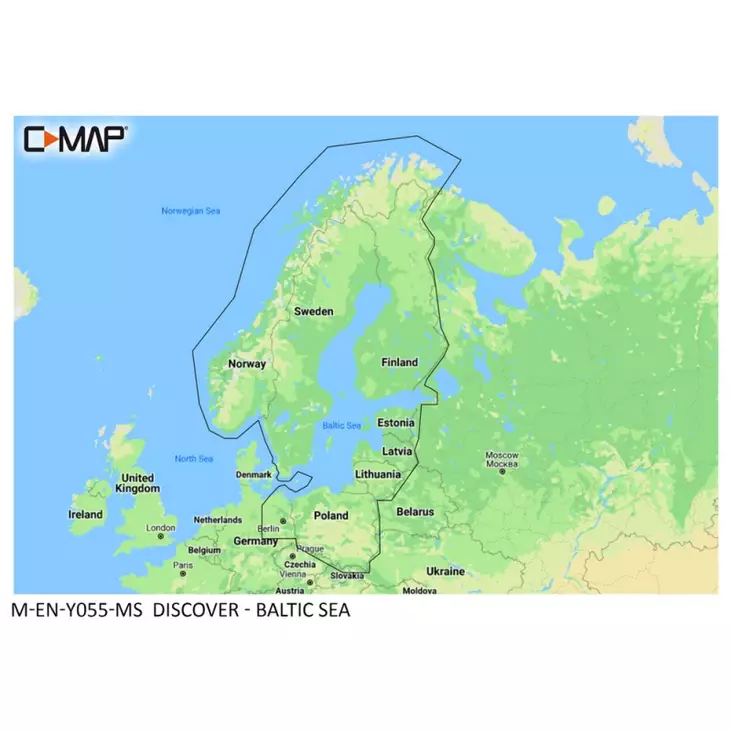 C-Map Kontinentale Kartenkarte Y055 - Echolot Zubehör - 9420064105533 - 1