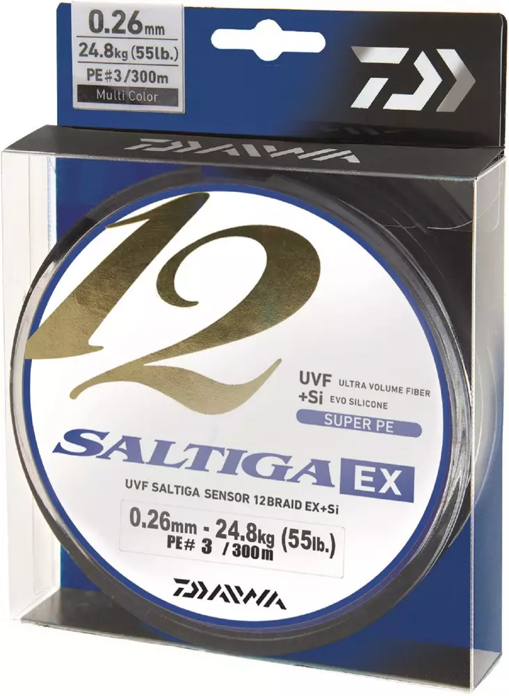 Daiwa Saltiga 12 Braid EX+Si, 300m Schnur - Angelschnüre - 4059845051123 - 1