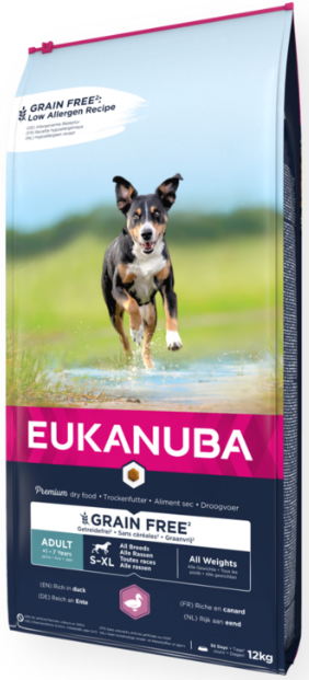 Eukanuba GF Adult All Breed Duck 12 kg - - 8710255188003 - 1