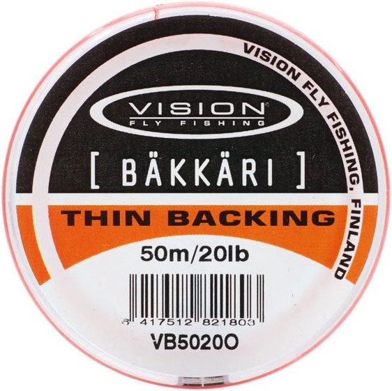 Backinglina, Vision Bäkkäri 50m 20lb - Fluglinor - 6417512821803 - 1