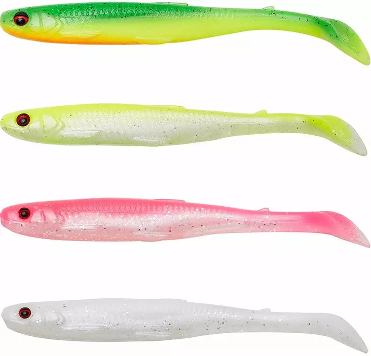 Savage Gear Slender ScoopShad Dark 11cm - Jiggar och shad beten - 5706301767523 - 1