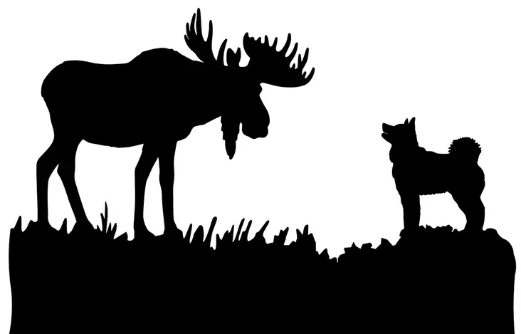 Värmeljushållare, Gråhund och älg - Gåvoprodukter - 069990000100413 - 1