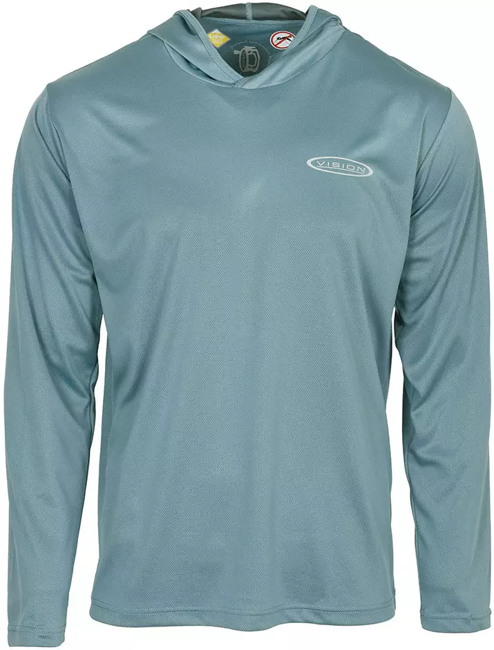 Vision Bamboo Bug & UV Hoodie Stone Blue - Vadarutrustning och solglasögon - 64175128848344 - 1