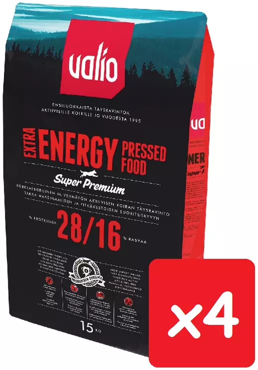 Valio Puriste Extra Energy 15kg - 4 Säcke - - 6438347000058x4 - 1