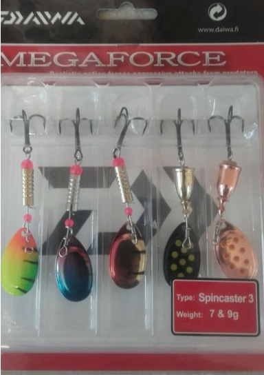 Daiwa Megaforce Spincaster 3, Assortment - Spinners - 5055161894574 - 1