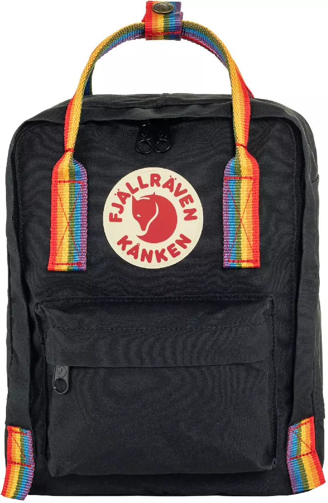 Fjällräven Kånken Rainbow Mini, Black - Fjällräven Kånken Mini - 7323450597924 - 1