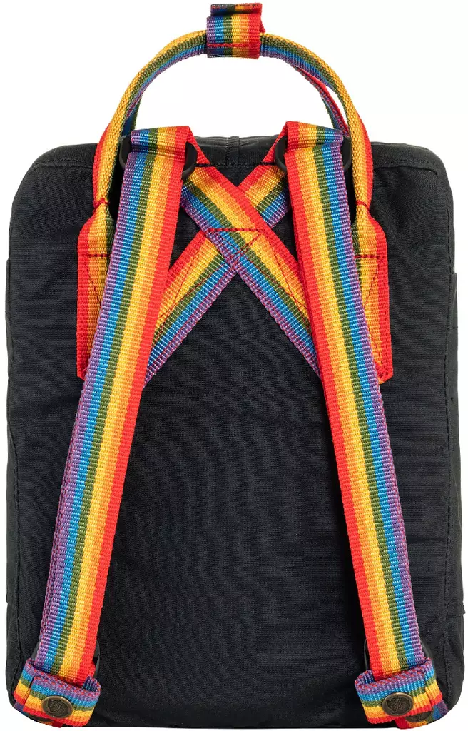 Fjallraven Bag Fjallraven Kanken Rainbow Black Fjällräven Kånken