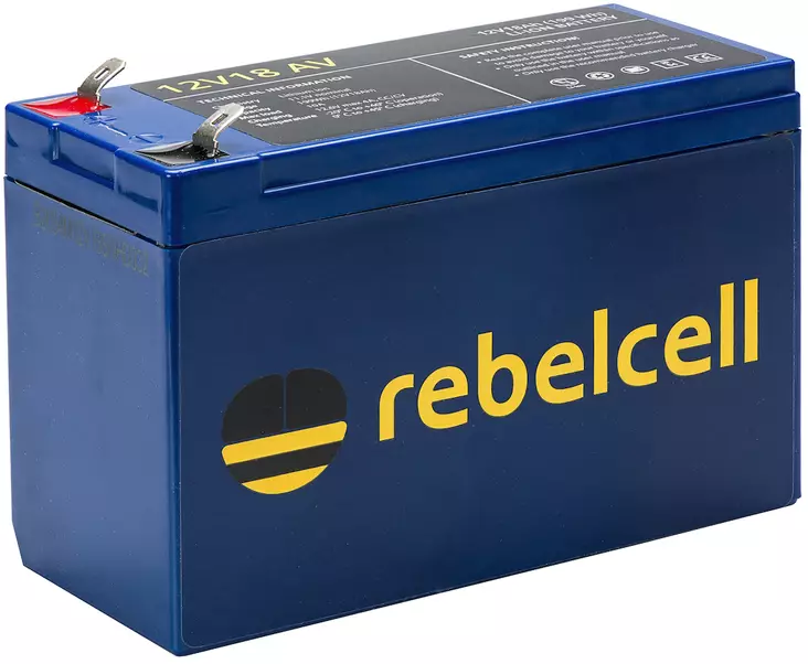 Rebelcell Li-Ion 12V 18A batteri (199 Wh) - Elmotorer - 7106623685884 - 1