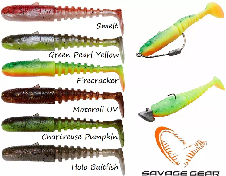 Savage Gear Gobster Shad 9 cm 9 g, 5 Stück - Jigs und Shads - 5706301769434 - 1