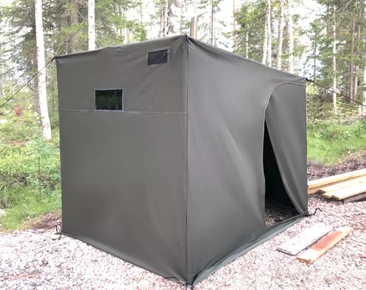 Bastutält, Sawu 175x200cm Grön - Tält, sovsäckar och hängmattor - 6438014273204 - 1