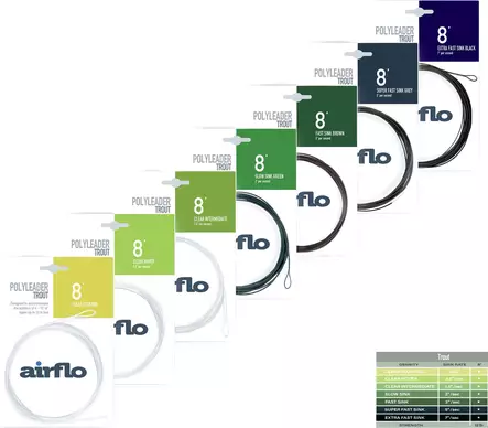 Airflo Polyleader 8' Trout – tafs - Fluglinor - 053163450365 - 1