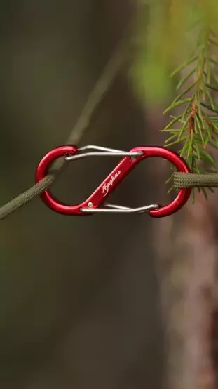 Haghus S karbinhake, 5,5cm 4st. - Tält, sovsäckar och hängmattor - 6438212103495 - 2