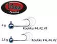 Metal Jig Head, Veka 4.0g - Jig accessories - 6420071102045 - 1