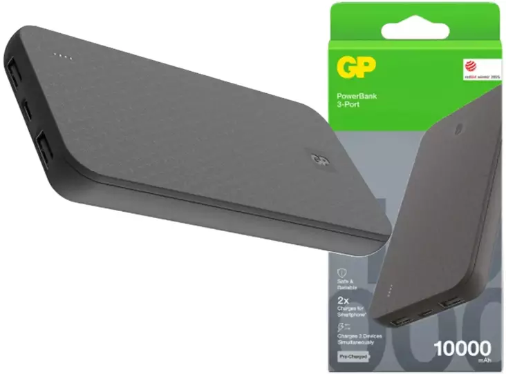 GP Powerbank Plus 10000mAh, Stromversorgung - Mobiltelefonzubehör - 4891199231315 - 1