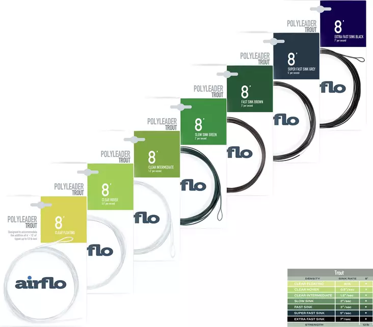 Airflo Polyleader 8' Trout – tafs - Fluglinor - 053163450365 - 1