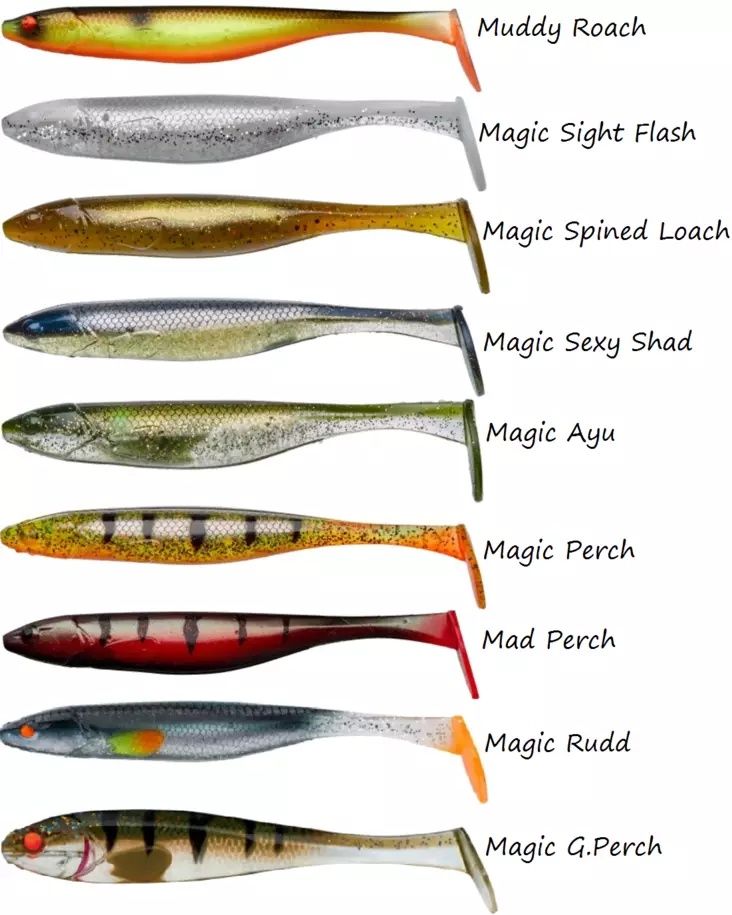 Illex Magic Fat Shad 5" 11cm 10,5g, 5st - Jiggar och shad beten - ILL-MFS5 - 1