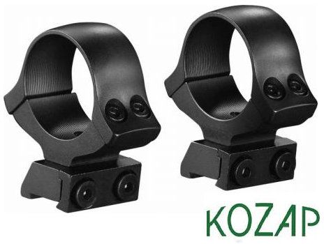 Scope Mount, Kozap CZ 527 1" Low - Scope rings & Lens covers - 0699900003145 - 1